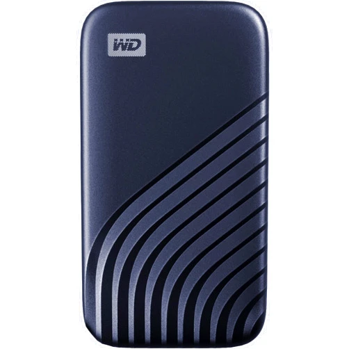 WD 2TB My Passport SSD Portable External Solid State Drive, Blue, Sturdy and Blazing Fast, Password Protection with Hardware Encryption - WDBAGF0020BBL-WESN