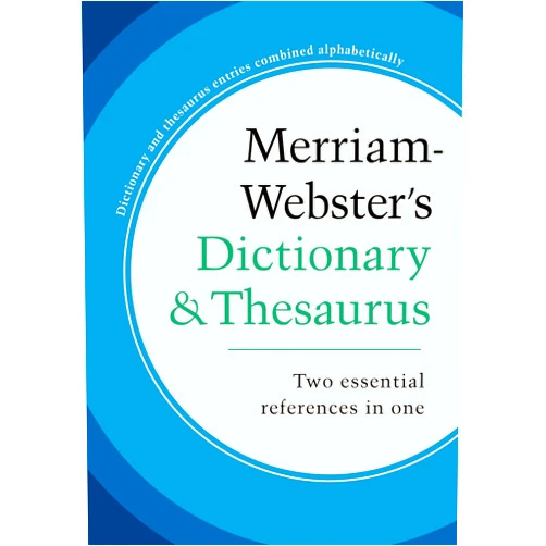 Merriam-Webster's Dictionary and Thesaurus, Newest Edition, Trade Paperback