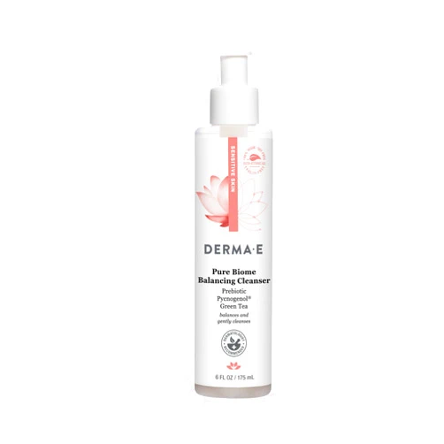 Derma E Pure Biome Balancing Cleanser- For Sensitive Skin Fragrance-Free, 6oz