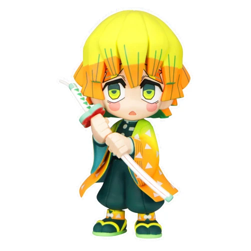 Furyu Demon Slayer: Kimetsu no Yaiba: Zenitsu Agatsuma Toonzie Figure, Multicolor