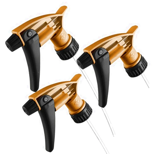 Discount Car Care Products HI-TECH Black & Gold Acid Resistant Trigger Sprayer (3 Pack) 9-1/4