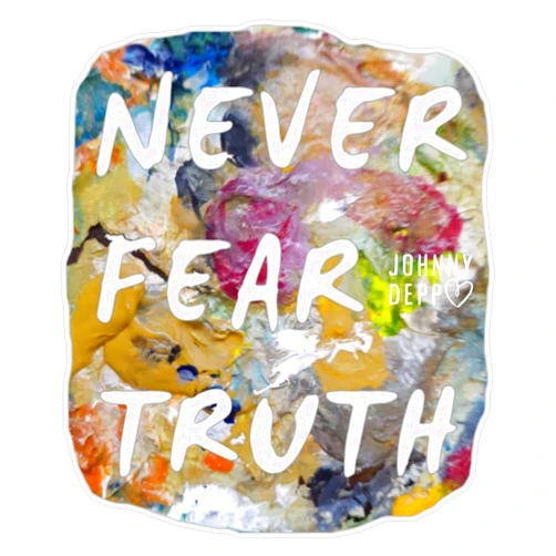 SMJ Designs Justice for Johnny Depp - Never Fear Truth Sticker Vinyl Waterproof Sticker Decal Car Laptop Wall Window Bumper Sticker 5