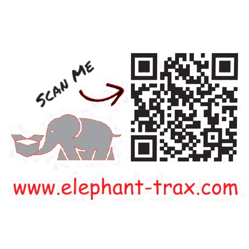 Elephant Trax Smart Storage QR Labels for Organizing, Moving, Storage, and Inventory Tracking (40 Ultra Durable Unique Labels, 3x2)