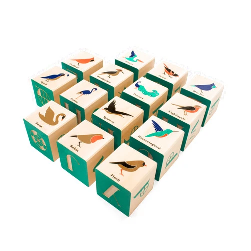 Uncle Goose Bird Blocks - Made in The USA