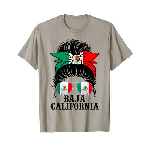 Viva Mexico Baja California Mexico Girls Women Baja California Mexico Pride Mexican Flag State T-Shirt