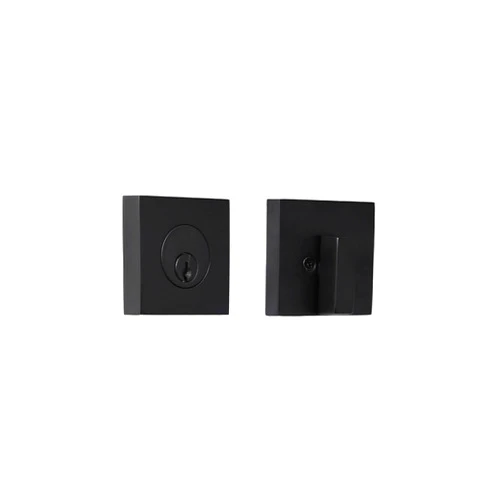 Weslock Square Deadbolt Matte Black Single Cylinder (1)