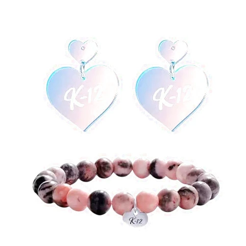 TRADUWAVET Melanie Martinez Merch Jewelry Set for Women Melanie K-12 Album Bracelet Earrings for Her Fans Dress Costume Outfits Decor K-12