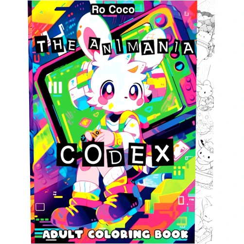 Ro Coco The Animania Codex Adult Coloring Book: 30 Super Cute Animals Doing People Things