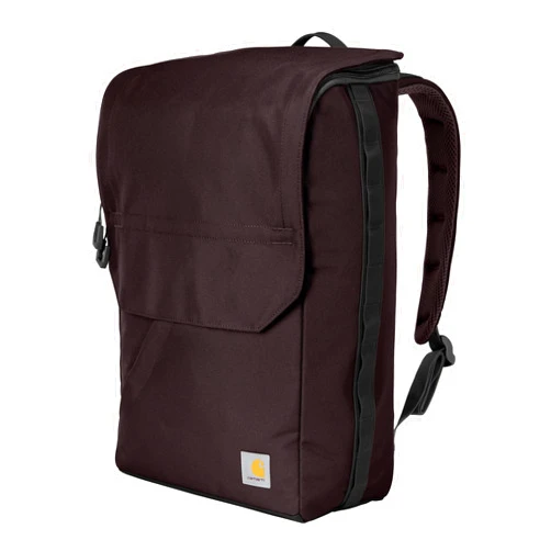 Carhartt 21L Top-Load Backpack, Water Resistant Coated Canvas Base with Laptop Sleeve, Port, One Size