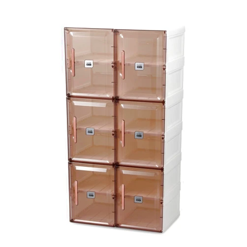 Temary Shoe Organizer Storage Box 12 Grids Portable Foldable Shoe Storage Boxes for Closet All-in-one Sturdy, Large Shoe Storage Cabinet with Door Easy Assembly (6-Tier)