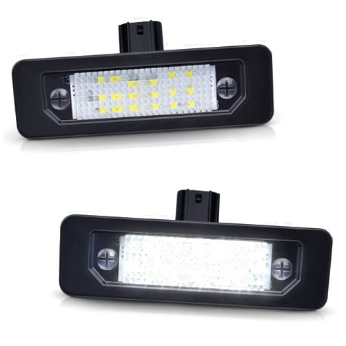 Asgohme LED License Plate Lights Bright White Tag Lamp Assembly Replacement Compatible with Ford 2006-2012 Fusion, 2010-2014 Mustang, 2010-2019 Taurus, Pack of 2