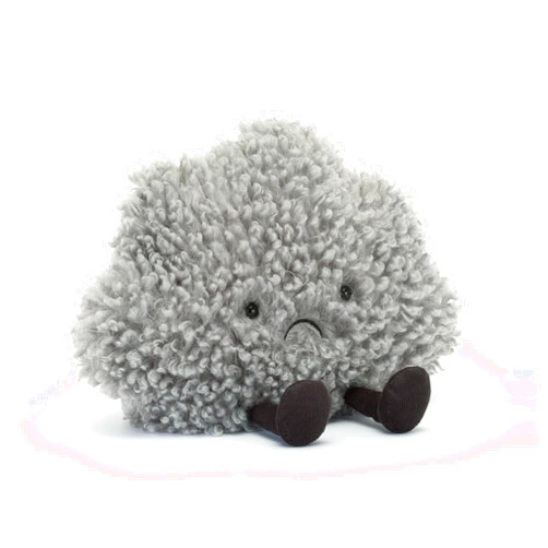 Jellycat Amuseables Storm Cloud Stuffed Toy, 10 inches - Cloud Plush - Fun Gift Idea
