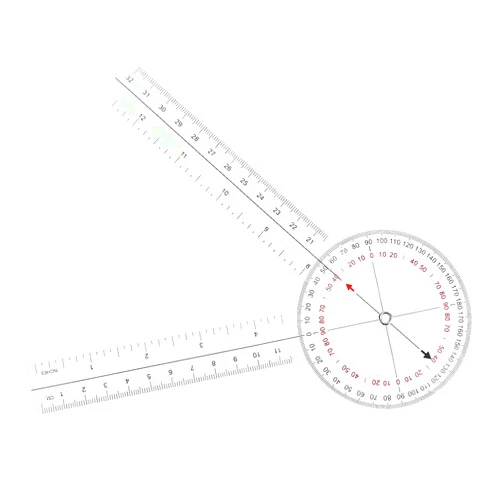 XANHOY Digital Angle Finder Goniometer Ruler 13inch 33cm Goniometer Dical Joint Ruler Calibrated Orthopedics Angle Rule Electronic Degree Inclinometer Level Measuring Instrument Box Digital Tilt