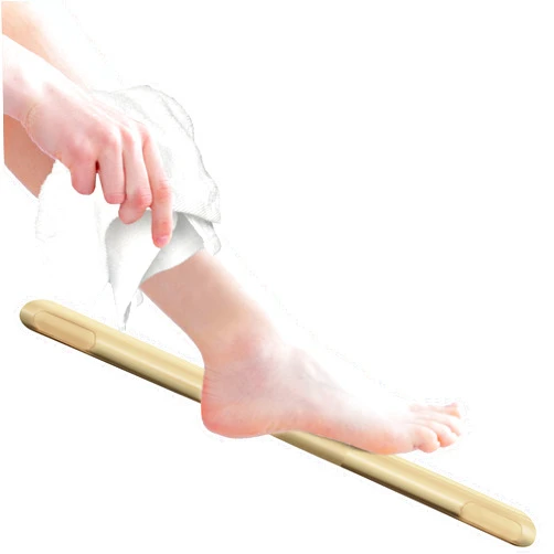 FINSBURY HARDWARE Shower Foot Rest, Corner Shower Bar for Shaving Legs, Wall Mounted Hotel Shower Foot Ledge, Brass Bar Bathroom Foot Step (Satin Brass)
