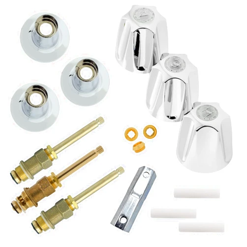 Avalon Plumbing Supply Bathtub and Shower Valve Repair Kit Replacement for Price Pfister Systems, For Remodeling Verve Handles, Easy Installation, Durable Construction, Polished Chrome