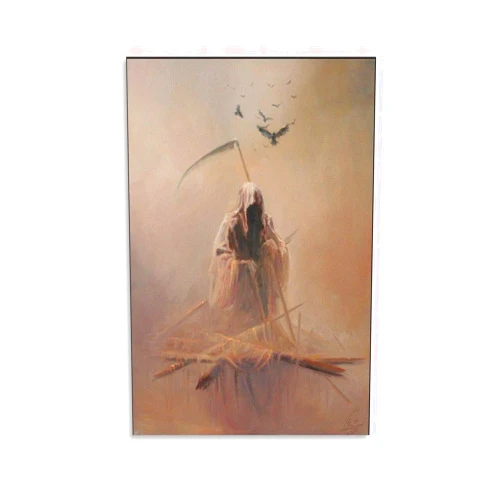 GERRIT Mariusz Lewandows Art Poster Skull And Reaper Surreal Poster Canvas Wall Art for Posters For Room Aesthetic And Decor 3Canvas Painting Posters And Prints Wall Art Pictures for Living Room Bedroom Dec