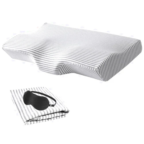 Eucoz Pillow Cover for Ergonomic Neck Support Pillow,Butterfly Shape,Cotton Pillowcase for Cervical Contour Pillow,Anti Snore Pillows Protector