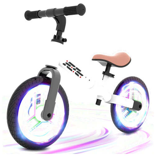 WETIFY Colorful Lighting Balance Bike 2 Year Old, 2-5 Year Old Toddler Balance Bike, No Pedal Bikes with Adjustable Handlebar & Seat, 2 3 4 5 Year Old Boy Girls Birthday Gifts Toys.