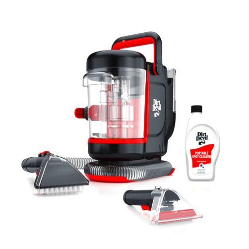 Dirt Devil Portable Spot Compact Carpet Cleaner for Carpet & Upholstery, Powerful Suction with Versatile Tools, Pet Stain Remover, Carpet Shampooer, FD13000, Black