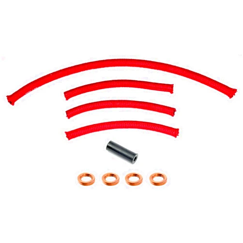 PARTSDEPOT DIESEL INJECTOR FUEL SEAL KIT RETURN CAP FUEL RETURN LINE CUT TO FIT for VW TDI