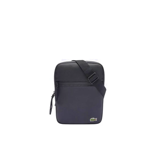 Lacoste Mens Medium LCST Zippered Petit Piqué Crossover Bag