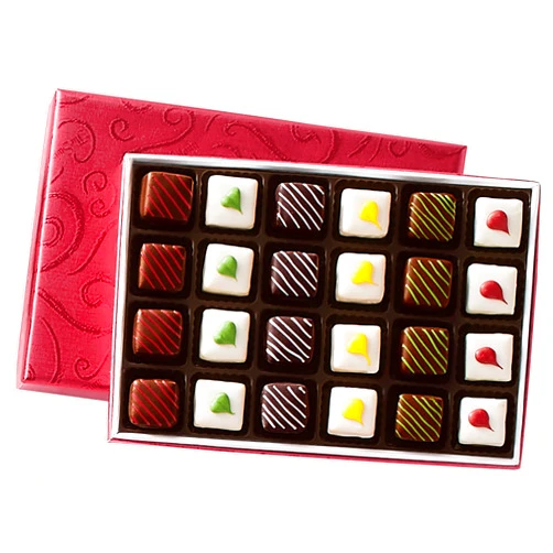 The Swiss Colony Christmas Petits Fours – Assorted Gourmet Mini Layer Cakes, Chocolate and Swiss Creme Petits Fours Cakes, Holiday Dessert Gift Pack of 24, Cake Assortment for Celebrating