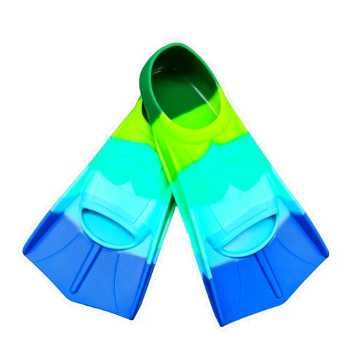 Fadgesy Swimming Training Fins,Comfortable Silicone Flippers for Swimming and Diving,Size Suitable Kids Girls Boys Adult