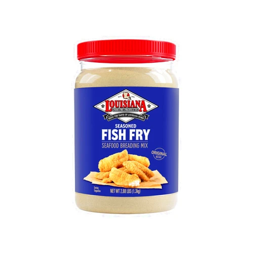 Louisiana Fish Fry Products Louisiana Fish Fry Seasoned Fish Fry Seafood Breading Mix 2.88 lbs. (Pack of 6) - Season and Cook All Your Fish, Shrimp, Oysters, Vegetables, and More to Crispy Perfection