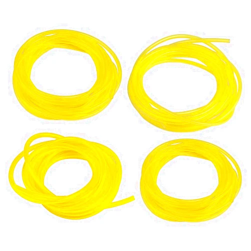Hipa 4 Size Gas Fuel Line Hose Tubing 4 ft. Each for Small Engine Chainsaw Lawn Mower String Trimmer WeedEater Blower Model Parts I.D x O.D 1/8