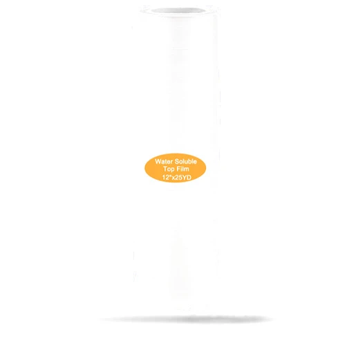 New brothread Light Weight Clear Wash Away - Water Soluble Embroidery Topping Film - 12