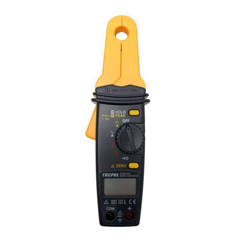 Tecpel DCM-043 Digital AC/DC clamp meter, clamp transmitter, high resolution of 1mA