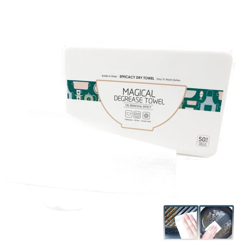 UNUSUALKEY Multi-Surface Cleaning Wipes,Loaded with Dish Soap,Powerful in Grease Removal,Reusable,Ideal Choice to Cleaning Kitchens,Traveling and Camping Essentials,50 Pcs Per Box (50count（pack of 1）)