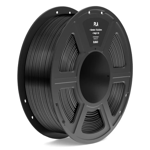 ELEGOO PLA Filament 1.75mm Black 1KG, 3D Printer Filament Dimensional Accuracy +/- 0.02mm, 1kg Spool(2.2lbs) Fit Most FDM 3D Printers