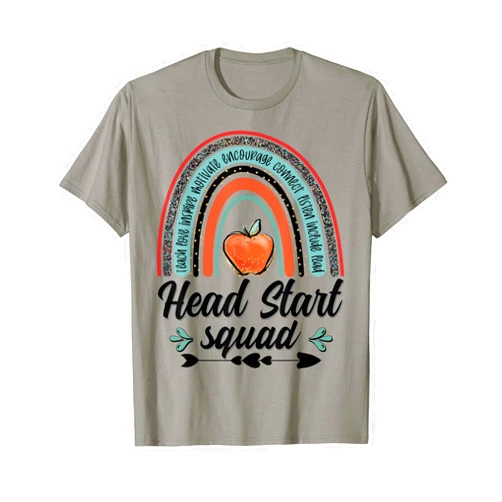 Back to School Teachers and School Staff Apparel Back to School Head Start Squad Homeschool Headstart Teacher T-Shirt