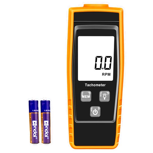 XRCLIF Digital Tachometer, RPM Meter with 2.5 to 99,999 RPM Accuracy, Noncontact RPM Gauge Marker with Batteries Included, Handheld Laser Tachometer Speed Tester