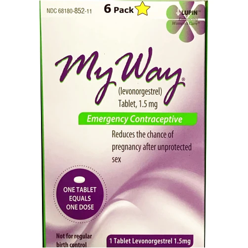 LUPIN SUNCKY My Way Emergency Contraceptive 1 Tablet Each (6)