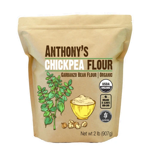 Anthony's Organic Chickpea Flour, Garbanzo Bean Flour, 2 lb, Gluten Free, Non GMO