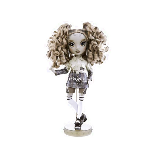 Rainbow High Nicole Steel Grayscale Fashion Doll with 2 Outfits and Accessories, Gift for Kids 6-12