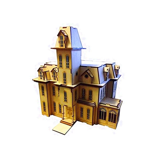 Bird's Wood Shack 3D Wooden DIY Miniature House Kit - DIY Tiny House Kit from Addams Family - Easy-to-Assemble 1/8” Baltic Birch Wood - Model House Kit for Family, School, Crafts, Gift