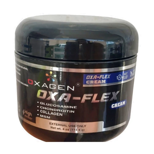 OXAGEN OXA-Flex Glucosamine & Chondroitin Cream with MSM & Collagen | Natural Cream for Men & Women | Soothe Joint, Bone & Muscle Pains, Improve Mobility, Relieve Discomfort & Speed Up Healing - 4 Oz