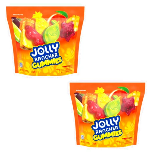 Jolly Rancher Tropical Beach Blast Gummies - Pack of 2 - Delicious Gummies for the Whole Family - Classic Taste Generations Have Loved