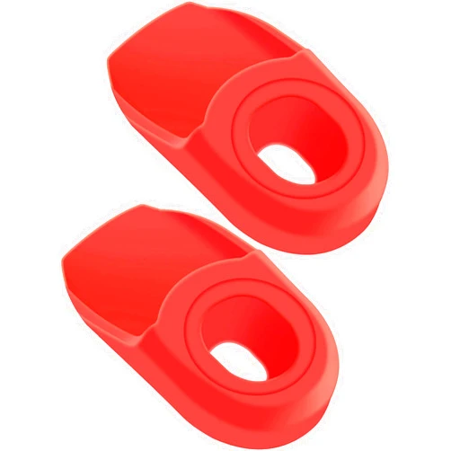 LWITDOG Bike Crank Boot Protectors MTB Arm Protectors for Bicycle Cranks Anti-Friction Rubber for Mountain,Road Bike-1 Pairs (Red)