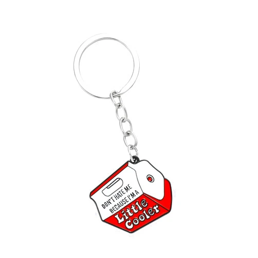 DRESSOLE Funny Keyring for Women Men Cool Enamel Keychain Friend Gift Novelty Key Holder for Bag Car Accessories