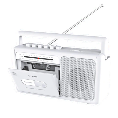 WIITHINK Cassette Tape Player and Tape Cassette Recorder with Bluetooth Boombox, AM/FM Radio, USB, Earphone Jack, Built-in Microphone, DC/AC Powered, Portable Cassette Player Recorder(White)