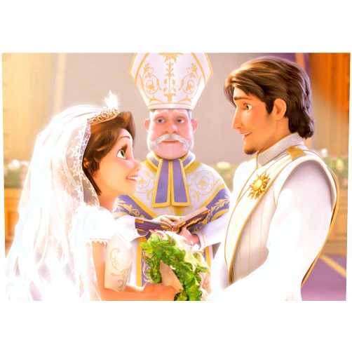 Tenyo (D108-796) Disney Rapunzel Wedding Jigsaw Puzzle (108 Piece)