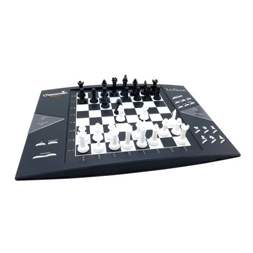 Lexibook Chessman® Elite Interactive Electronic Chess Game +, 64 Levels of Difficulty, LEDs, Family Child Board Game, Black/White, CG1300US
