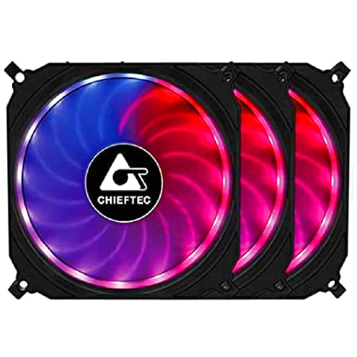 Chieftec 120x120x25mm Tornado RGB Fan, Black