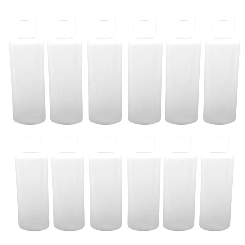 APAK GOODS 12-2-ounce Travel Bottles with Flip Caps (White Cap)