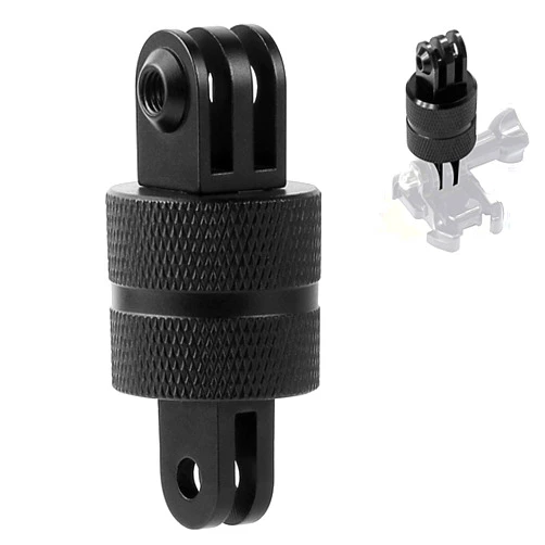Niewalda 360 Degree Rotation Gopro Tripod Mount Adapter, Alumiun gopro Mount Adapter, Compatible with GoPro Hero10/ 9/8/ 7/6/ 5/ Series,DJI, XiaoYi, SJcam,AKASO,and Other Action Cameras