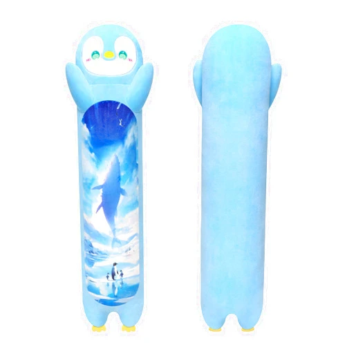 Mewaii Long Penguin Plush Body Pillow, Cute Penguin Stuffed Animals Soft Plushies, Penguin Squishy Big Cuddle Pillow Toys Gift for Girls (Penguin 20 Inches)